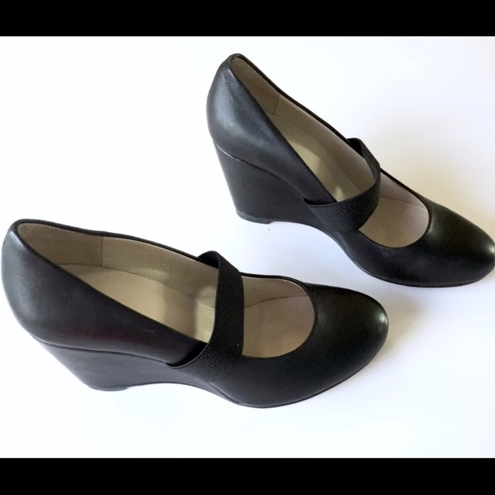 Leather J. Jill Mary Jane Wedges